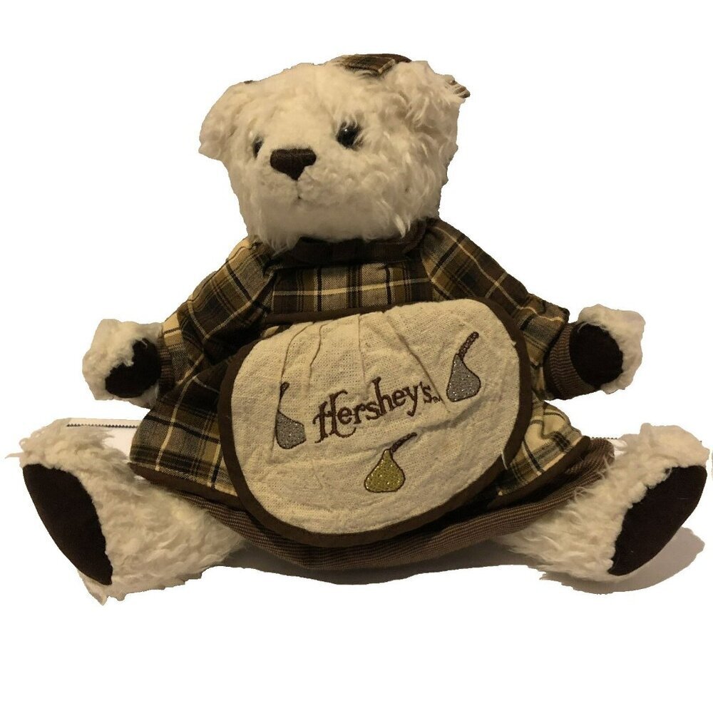 Vtg Hershey’s Kiss By Douglas Plush Jointed Teddy Bear 1996 Stuffed Animal 12”